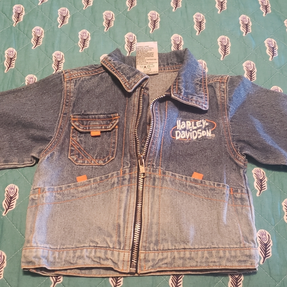 Harley toddler jean jacket